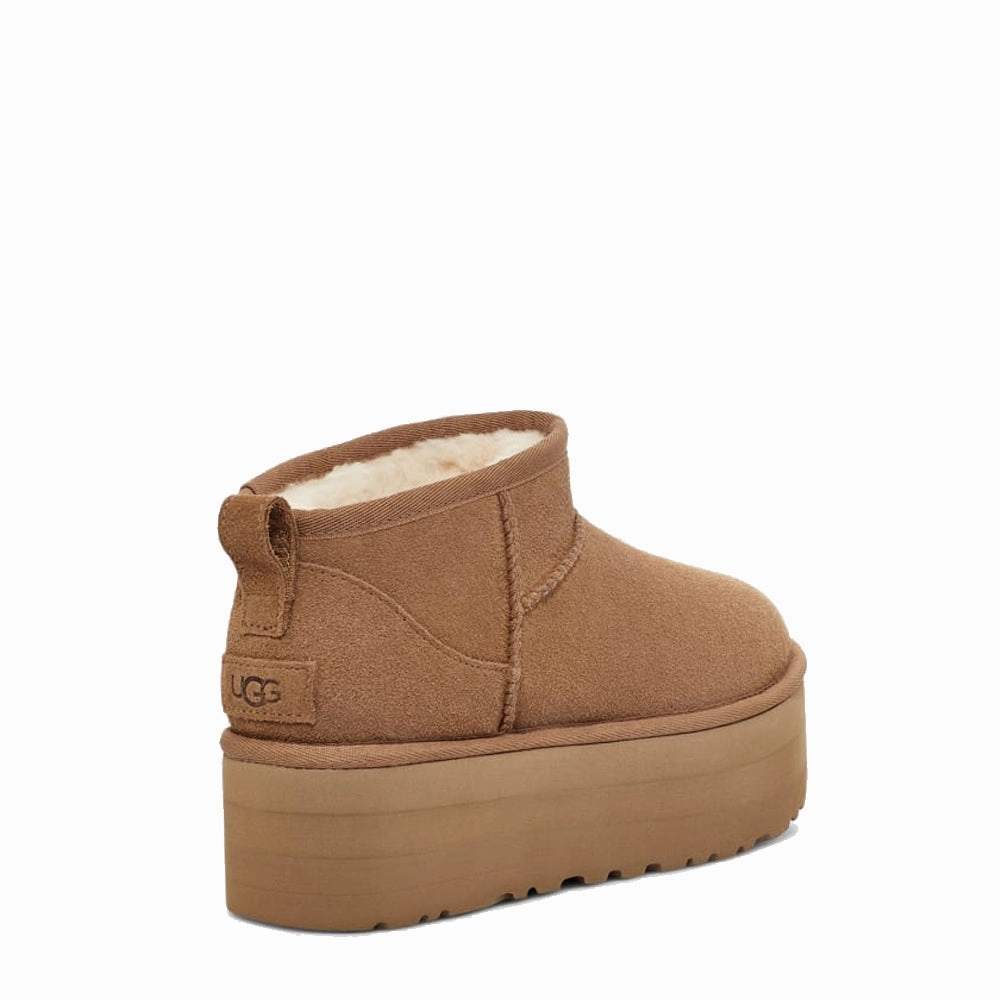 UGG Womens Classic Ultra Mini Platform Boot Chestnut