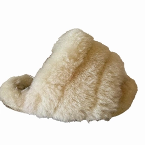Uggs Girls Ivory Slippers Size: 4-5 Toddler Affordable Casual Footwear for Girls