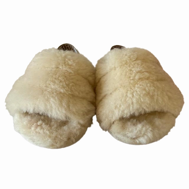 Uggs Girls Ivory Slippers Size: 4-5 Toddler