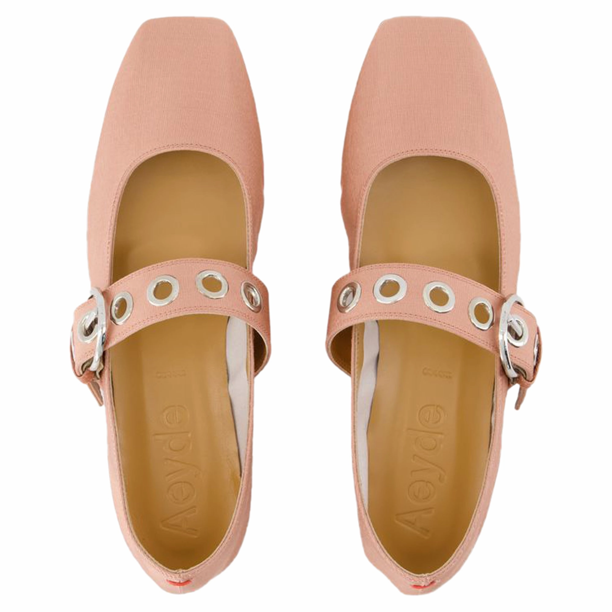 Uma Eyelet Ballerinas - Aeyde - Silk - Pink