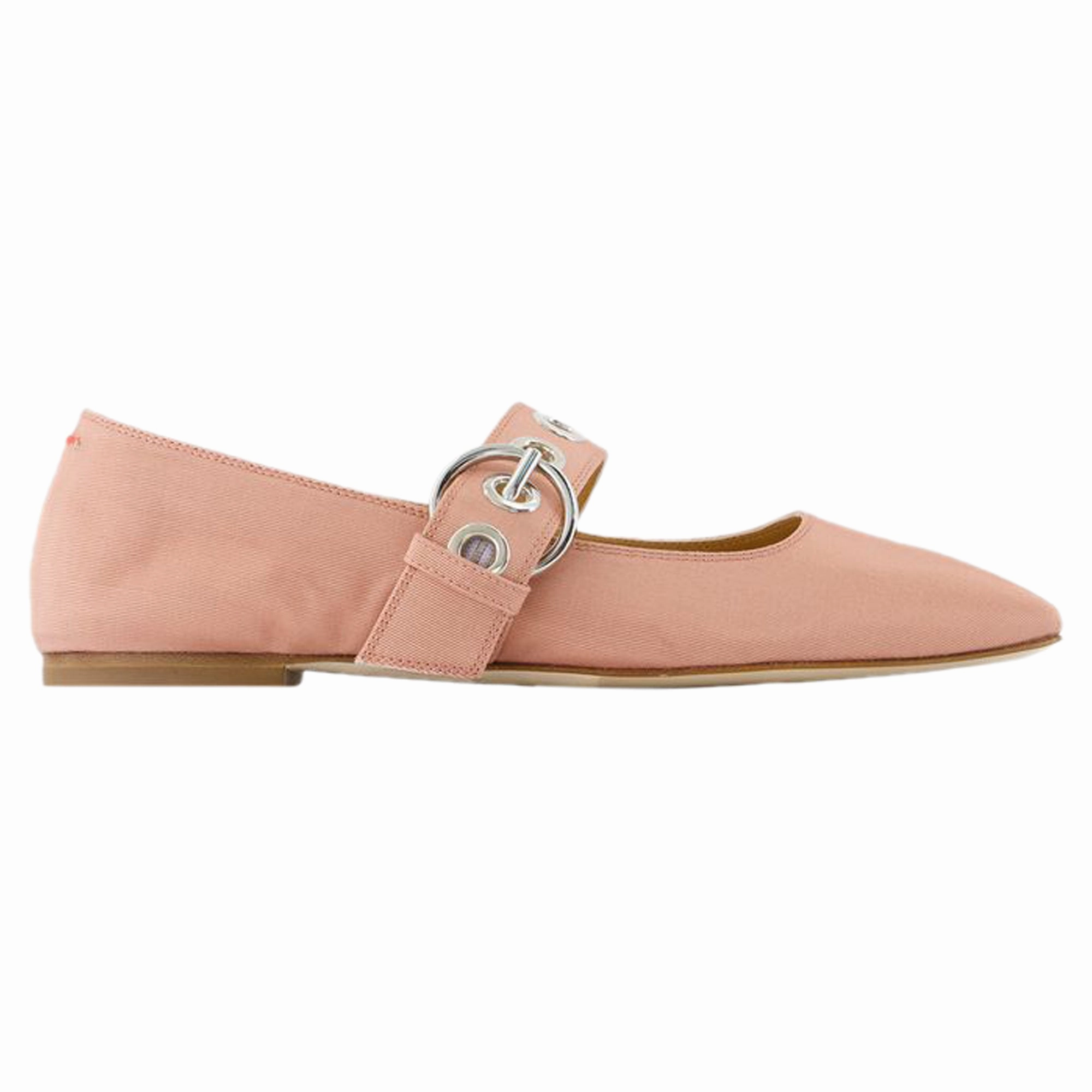 Uma Eyelet Ballerinas - Aeyde - Silk - Pink Womens Flats special deals