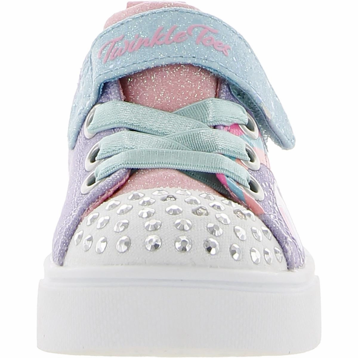 Unicorn Charmed Girls Glitter Slip On Light-Up Shoes