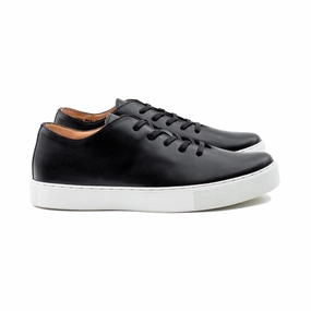 Upton Wholecut TL - Black Calf Mens Sneakers on clearance