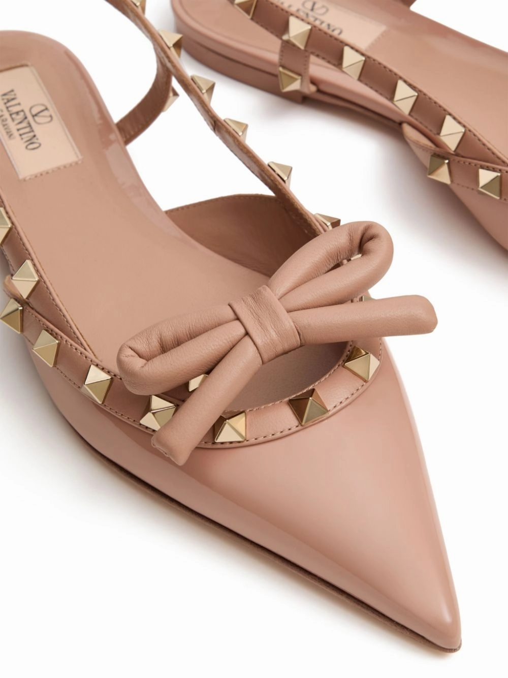 Valentino Garavani Women's Flat Shoes Powder