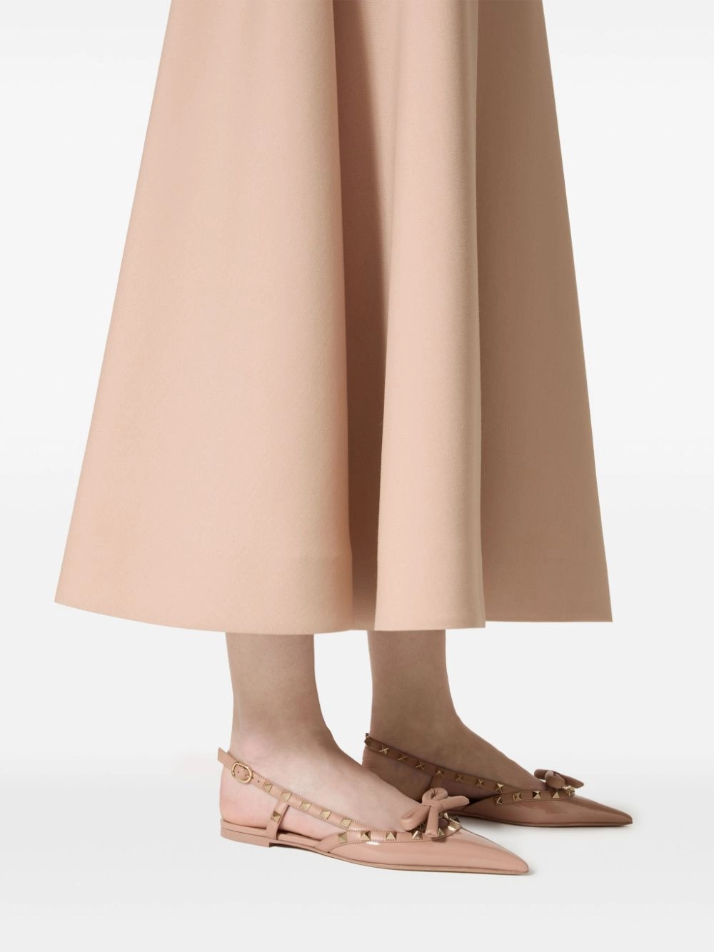 Valentino Garavani Women's Flat Shoes Powder
