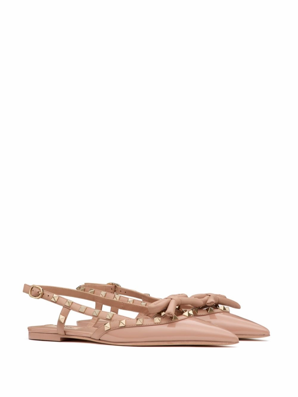 Valentino Garavani Women's Flat Shoes Powder