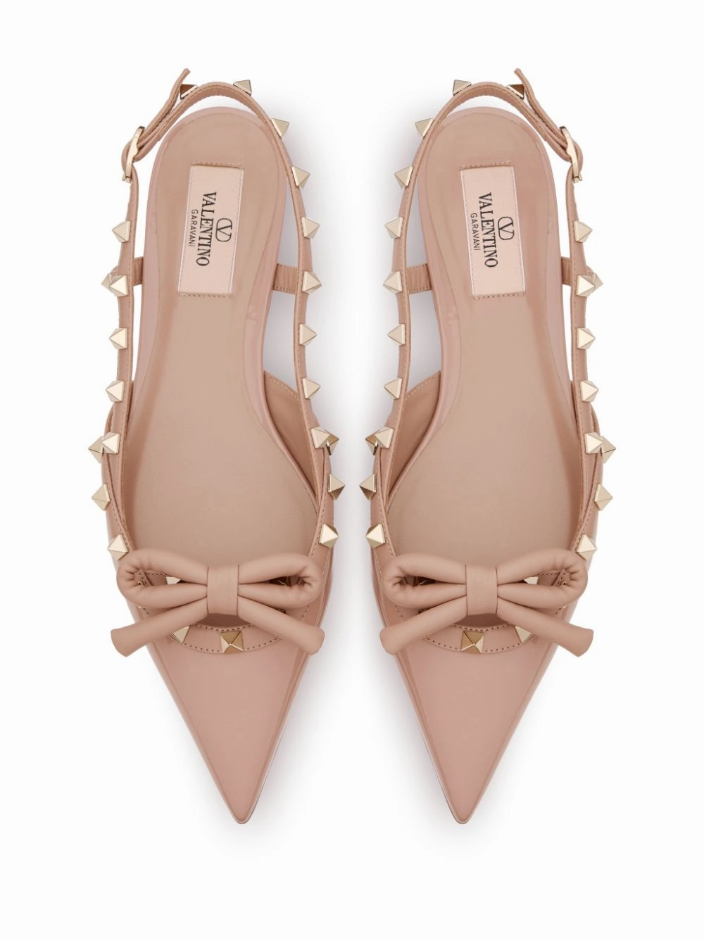 Valentino Garavani Women's Flat Shoes Powder
