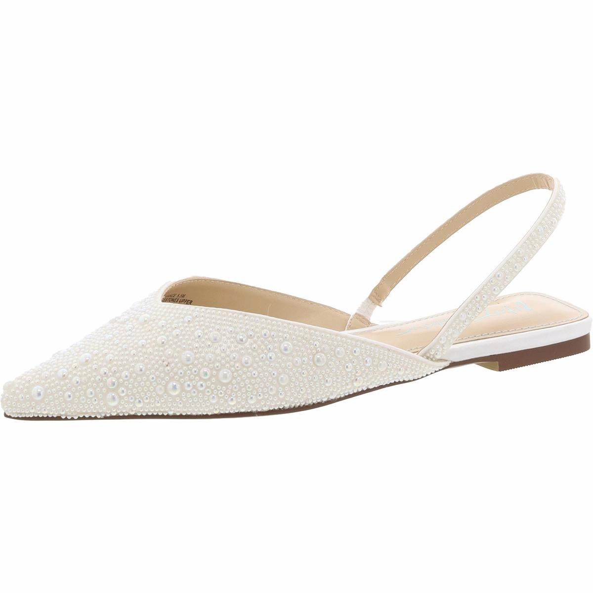 Vance Womens Embellished Pointed Toe Slingbacks