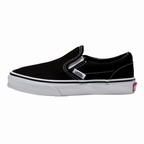 Vans Classic Slip-On Black/True White  VN000ZBU6BT Pre-School Boys Shoes cheap deals