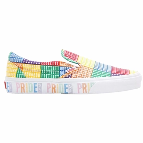 Vans Classic Slip-On Pride/Multi/True White  VN0A4BUT3WJ1 Pre-School Boys Shoes cheap deals