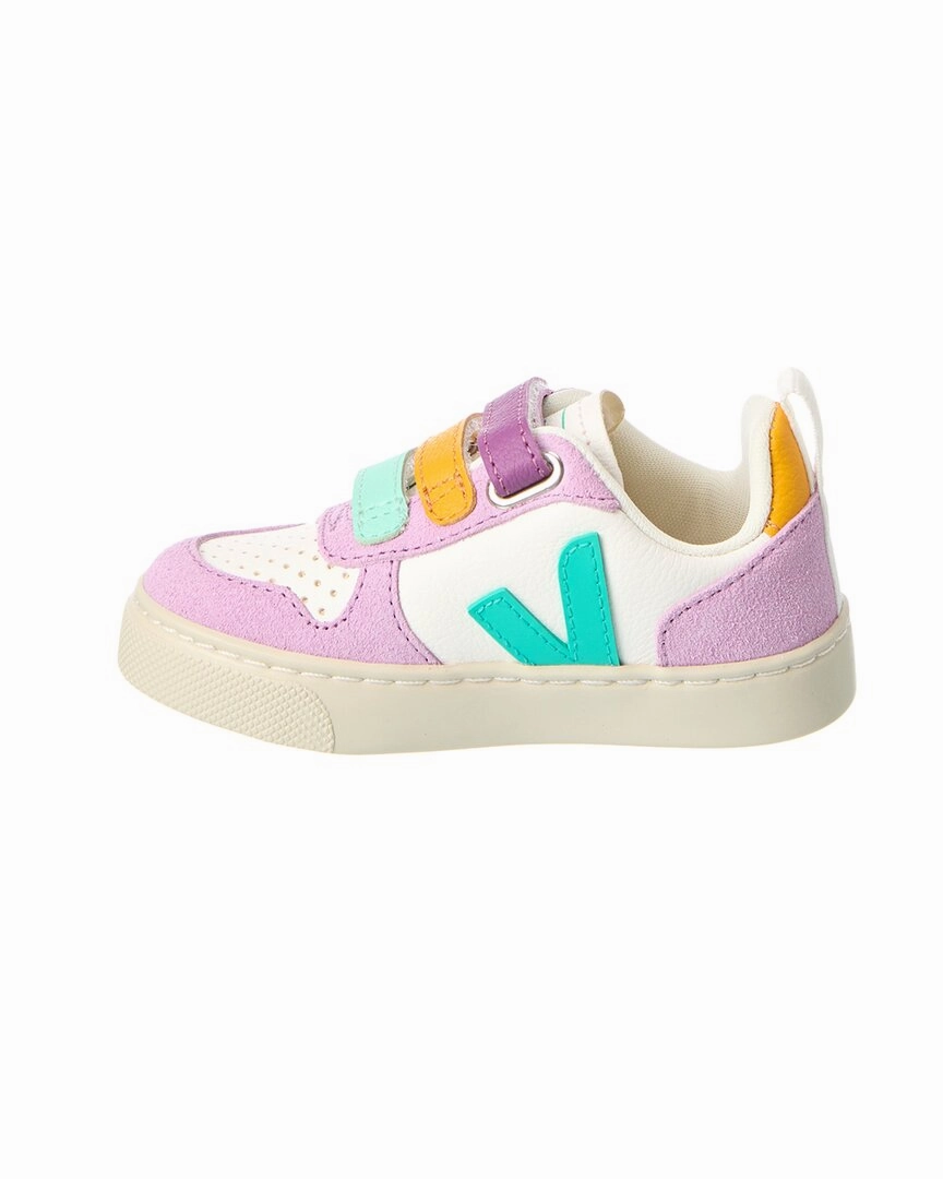 VEJA Small V-10 Chromefree Leather Sneaker