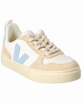 VEJA Small V-10 Chromefree Leather Sneaker Boys Casual Shoes clearance
