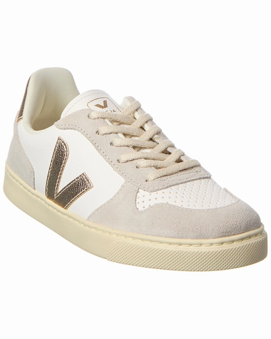 VEJA Small V-10 Laces Chromefree Leather Sneaker Girls Casual Shoes promo price