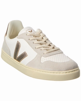VEJA Small V-10 Laces Chromefree Leather Sneaker Girls Casual Shoes promo price