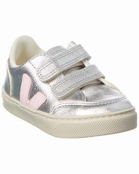 VEJA Small V-12 Chromefree Leather Sneaker Girls Casual Shoes promo price