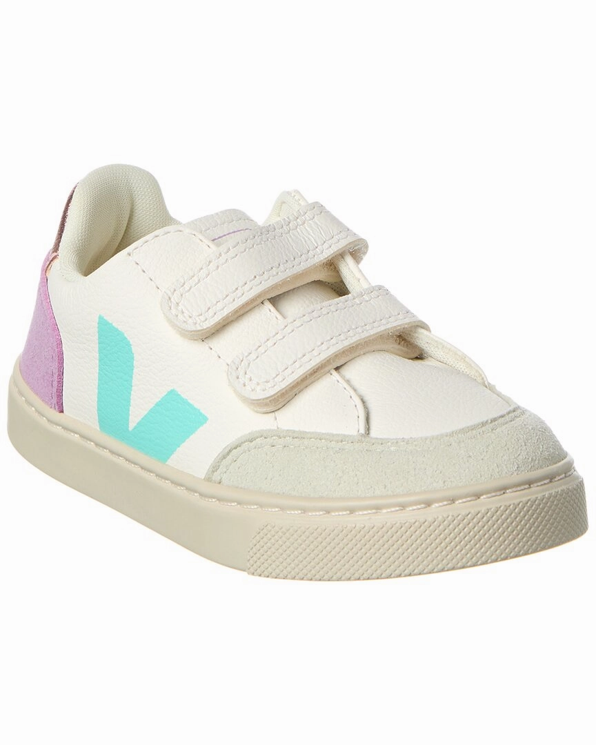 VEJA Small V-12 Leather Sneaker Girls Casual Shoes promo price