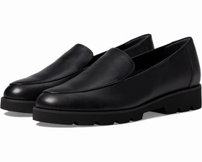 VIONIC Kensley Loafers Women's US 8.5 Black Nappa Leather Slip On Shoes ZPO2606 Cheap Ballerina Flats Womens