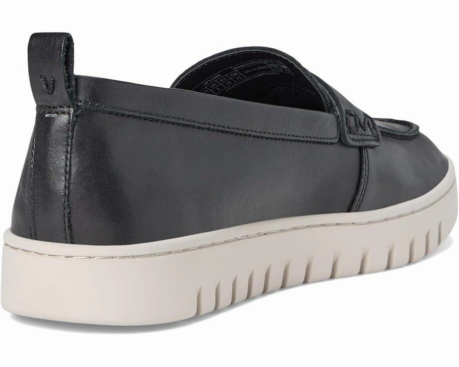 Vionic Uptown Flat Women's US 9 Black Leather Round Toe Loafers Shoes ZPO3653