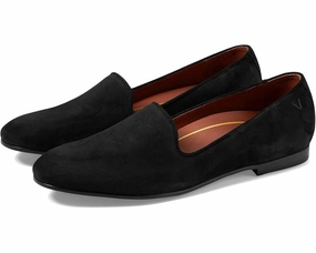 Vionic Willa 10011520-001 Flat Women's US 7 Black Suede Slip-On Shoes KHD2295 Comfy Women Flats under $50