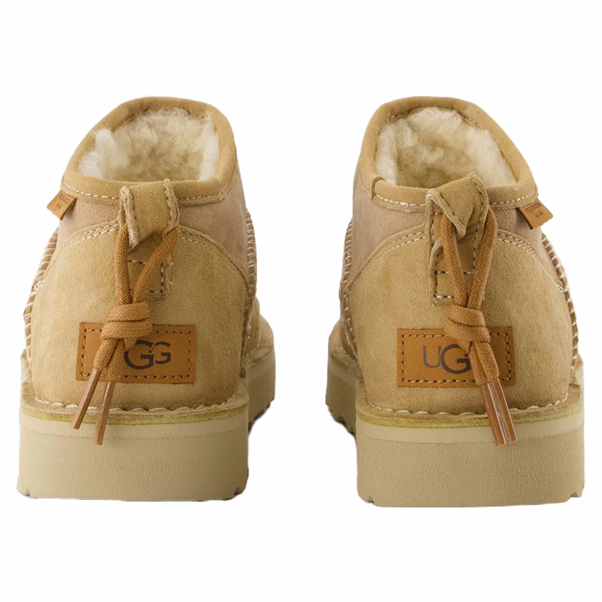 W Ultra Mini Crafted Regenerate Boots - UGG - Leather - Beige