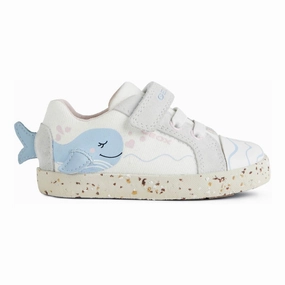 White Blue Whale Kilwi Sneakers Affordable Casual Footwear for Girls