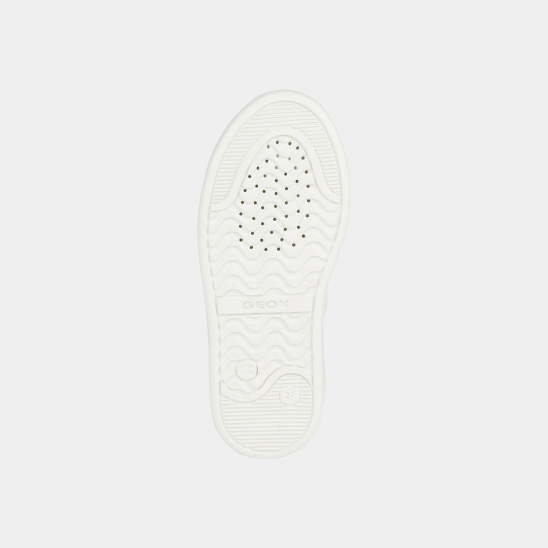 White DJRock Glitter Stripe Sneakers
