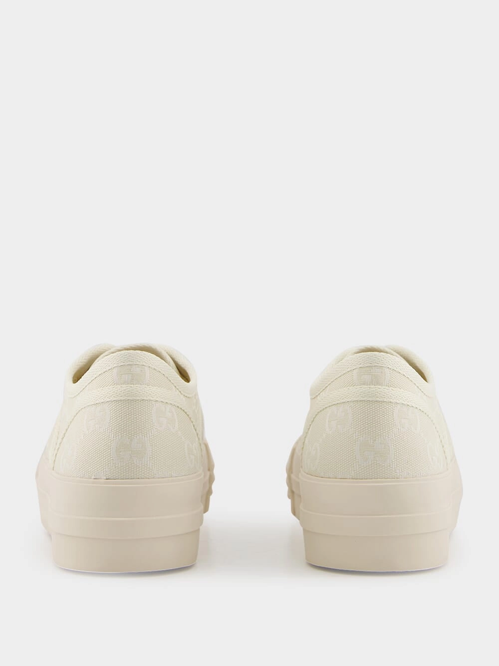 White GG Canvas Chunky Trainer