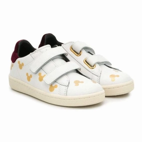 WHITE GOLD MICKEY PRINT SHOES Boys Casual Shoes clearance