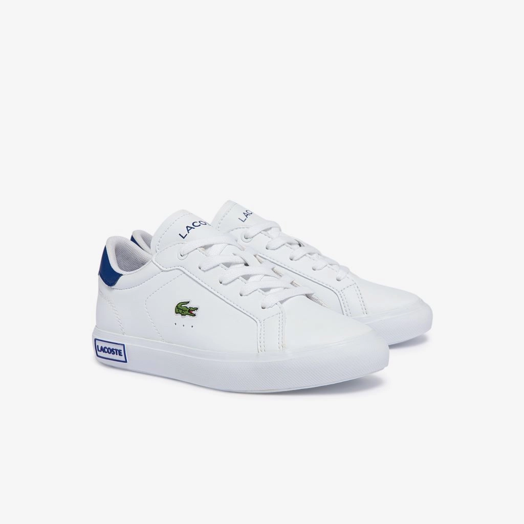 White Heel Logo Teen Trainers Affordable Casual Footwear for Girls