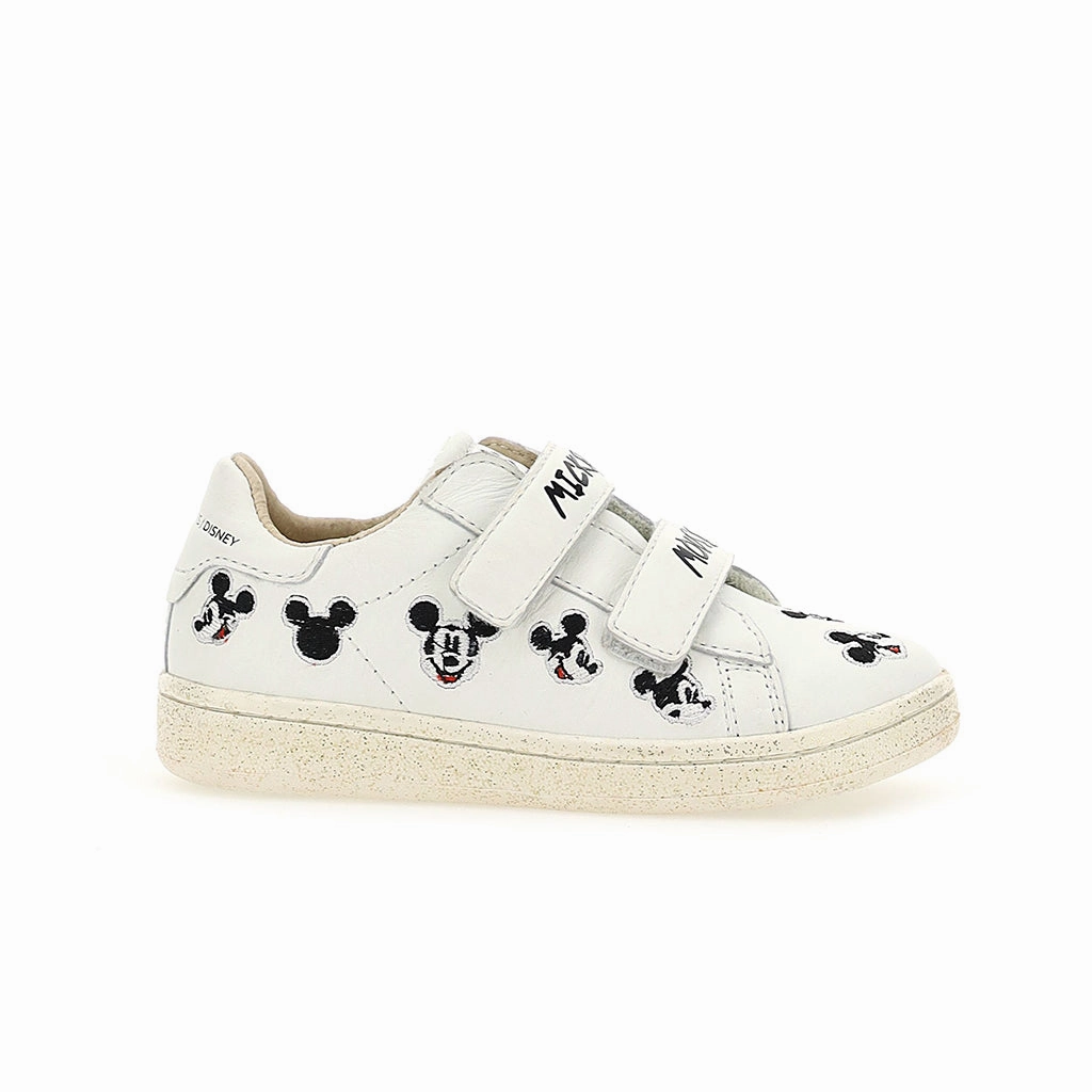 White Logo Trim Mickey Velcro Sneakers Boys Casual Shoes clearance