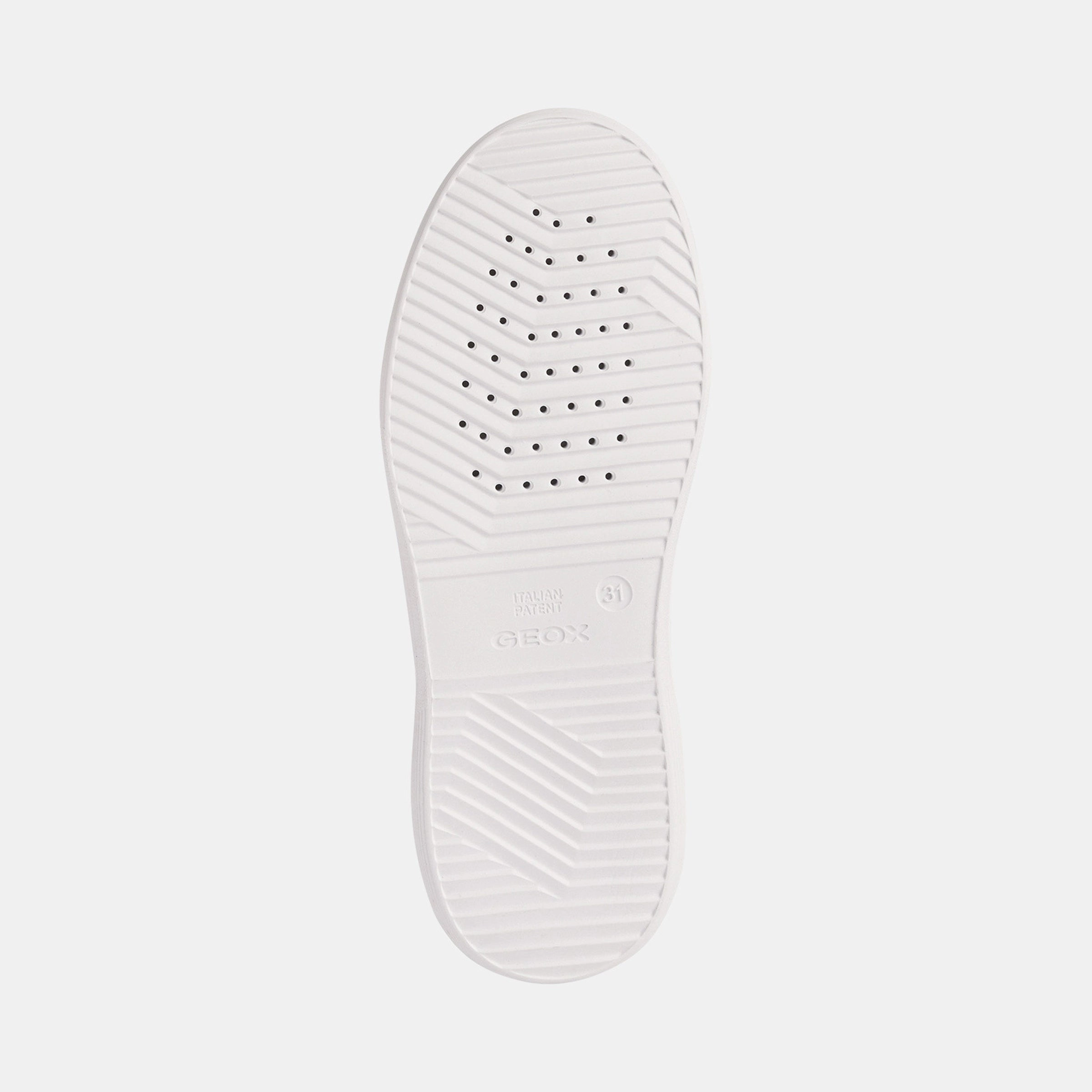 White Nettuno Rose Gold Tab Sneakers