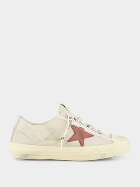 White V-Star 2 Sneakers with Red Star Womens Sneakers at outlet price
