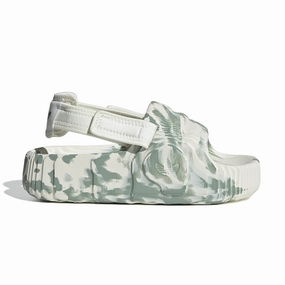 Wmns Adilette 22 XLG 'Off White Silver Green' Fashion Shoes for Women