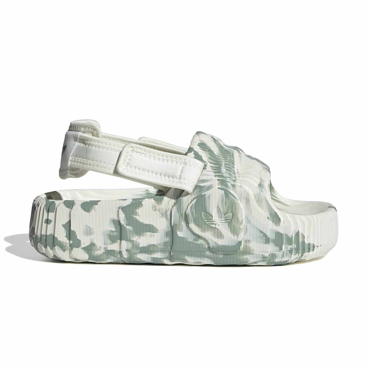 Wmns Adilette 22 XLG 'Off White Silver Green' Fashion Shoes for Women