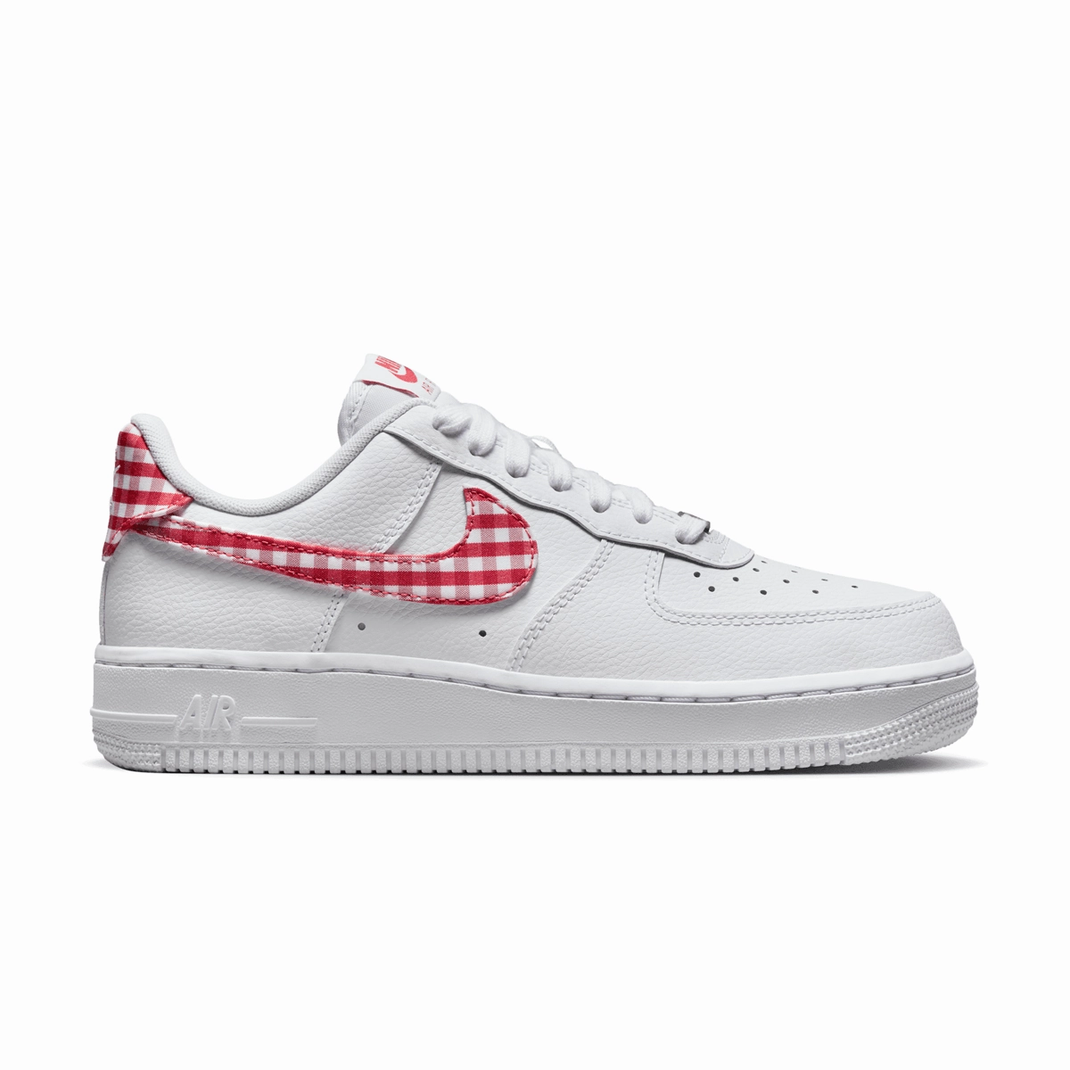 Wmns Air Force 1 07 'Gingham Red' Mens Shoes clearance