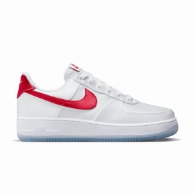 Wmns Air Force 1 07 'Satin White Red' Fashion Shoes for Women