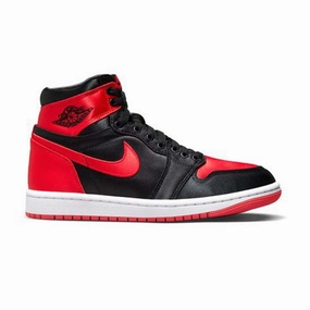 Wmns Air Jordan 1 High OG 'Satin Bred' Fashion Shoes for Women
