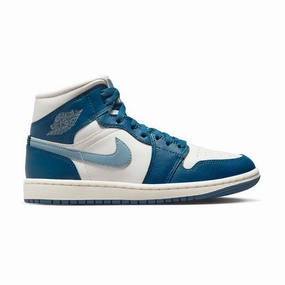 Wmns Air Jordan 1 Mid 'French Blue' Fashion Shoes for Women