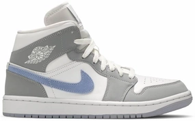 Wmns Air Jordan 1 Mid 'Wolf Grey Aluminum' - BQ6472 105 Sneakers Deals of the Day