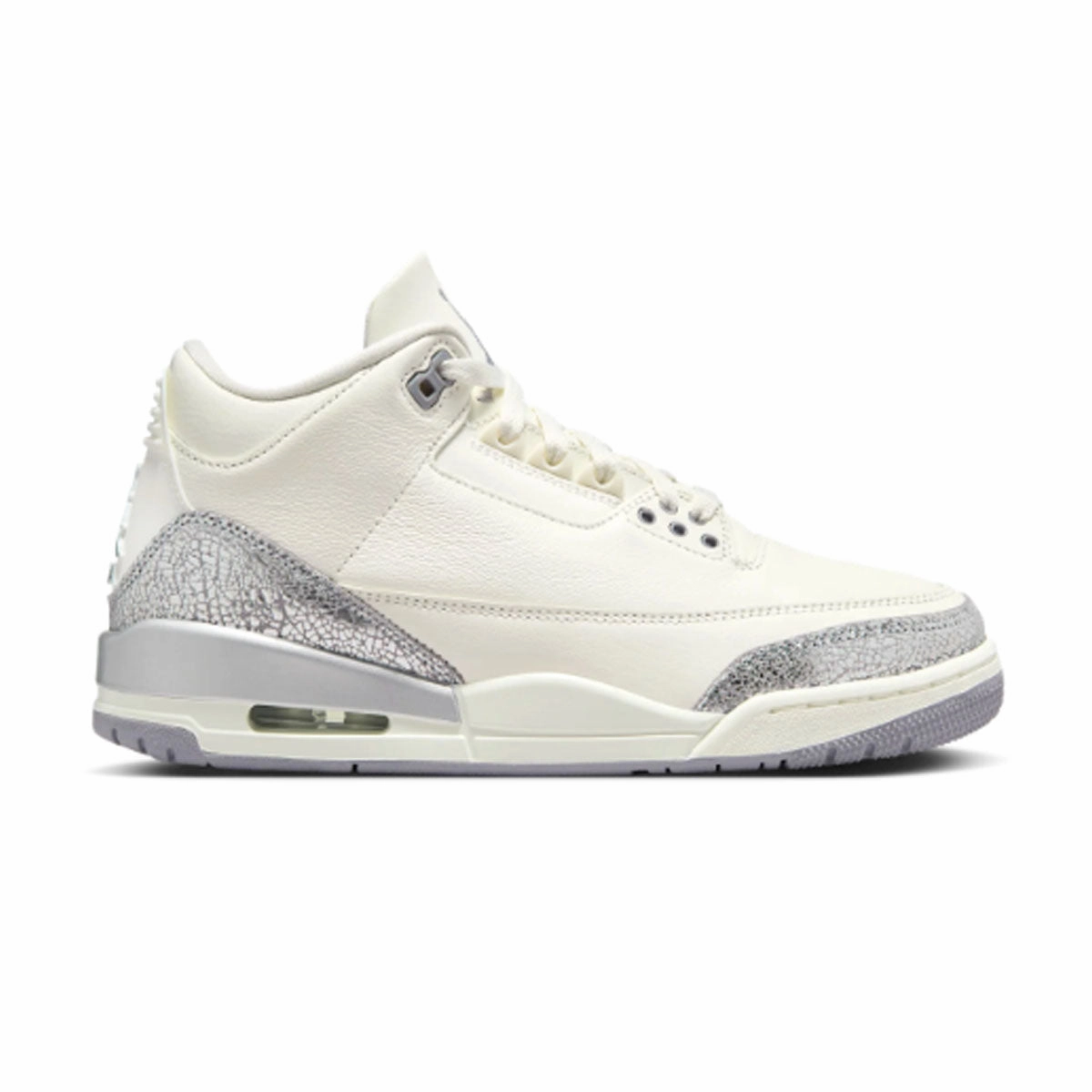 Wmns Air Jordan 3 Retro 'Sail Cement Grey' Mens Footwear best price
