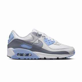 Wmns Air Max 90 'Grey Light Blue' Fashion Shoes for Women