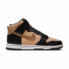 Wmns Dunk High 'Black Flax' Mens Shoes clearance