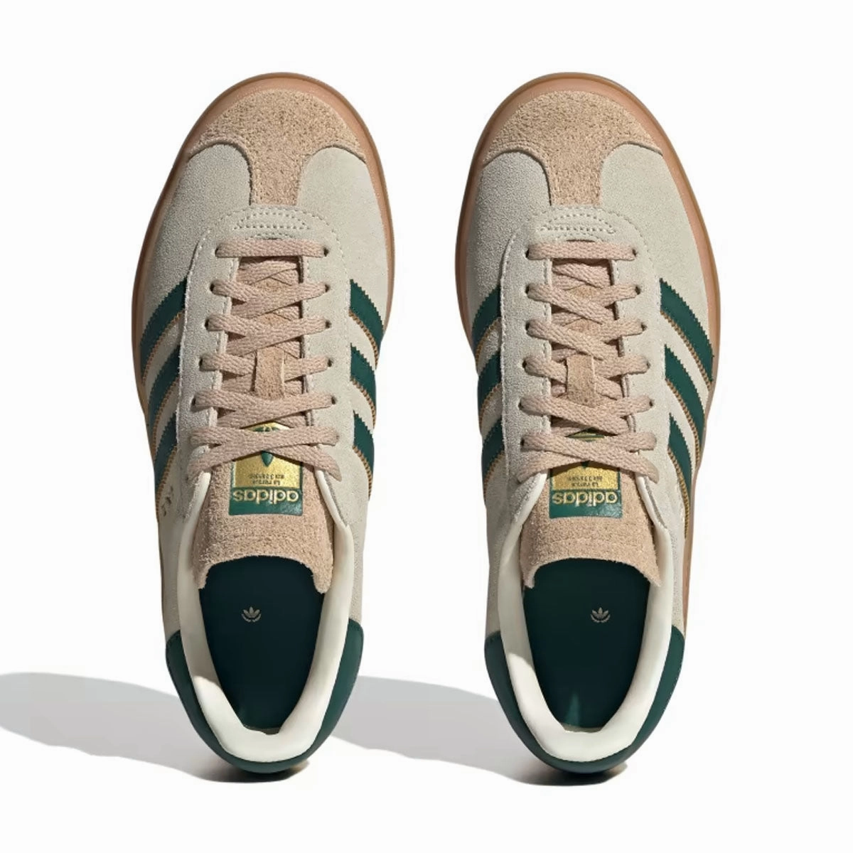 Wmns Gazelle Bold 'Cream White Collegiate Green'