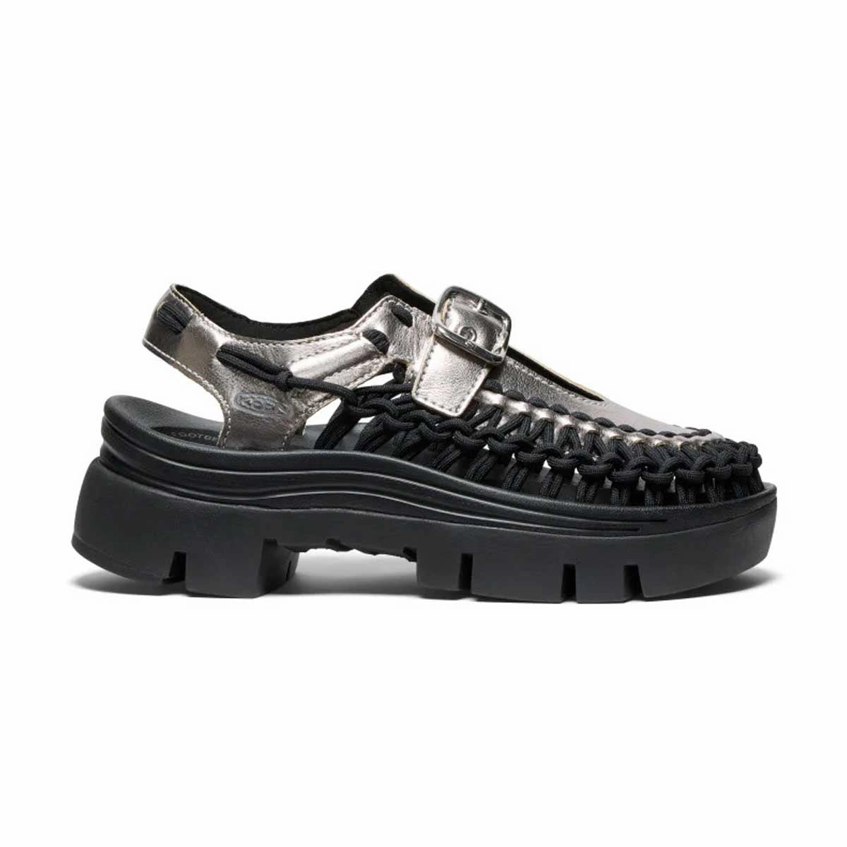 Wmns Platform Uneek Mary Jane 'Silver Black' Womens Shoes discount online