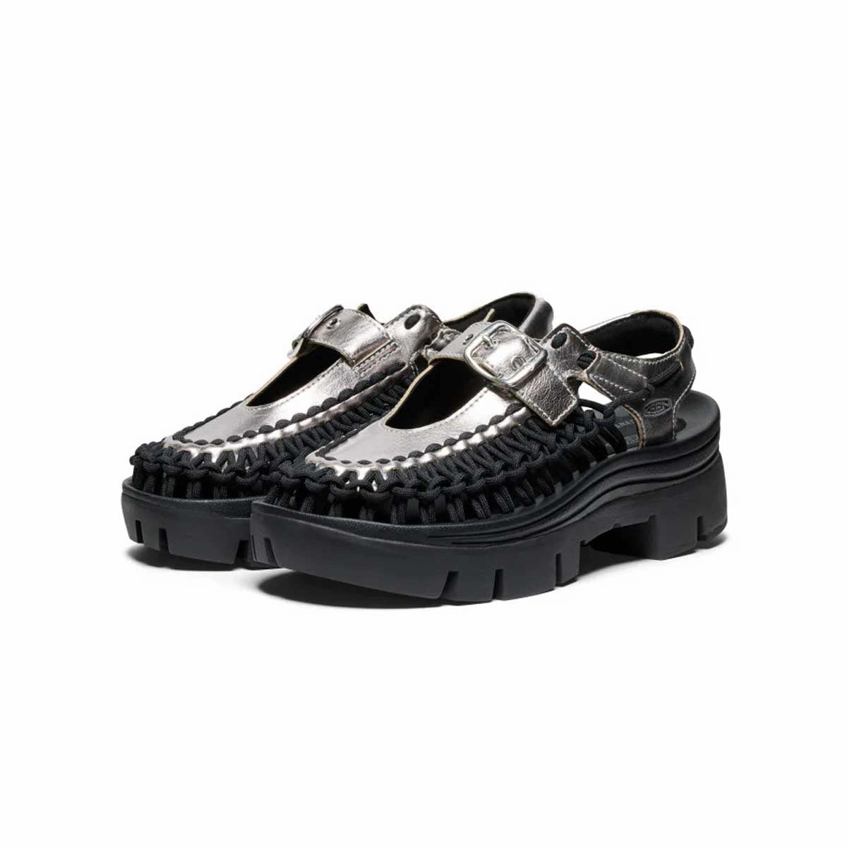 Wmns Platform Uneek Mary Jane 'Silver Black'