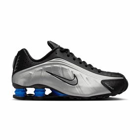 Wmns Shox R4 'Metallic Silver Black Racer Blue' Mens Footwear outlet deals