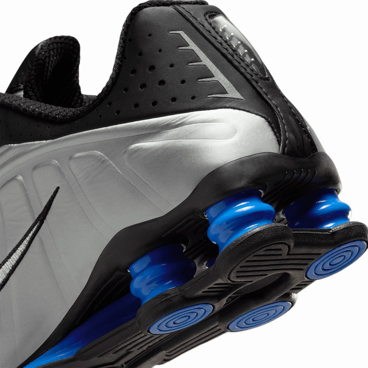 Wmns Shox R4 'Metallic Silver Black Racer Blue'