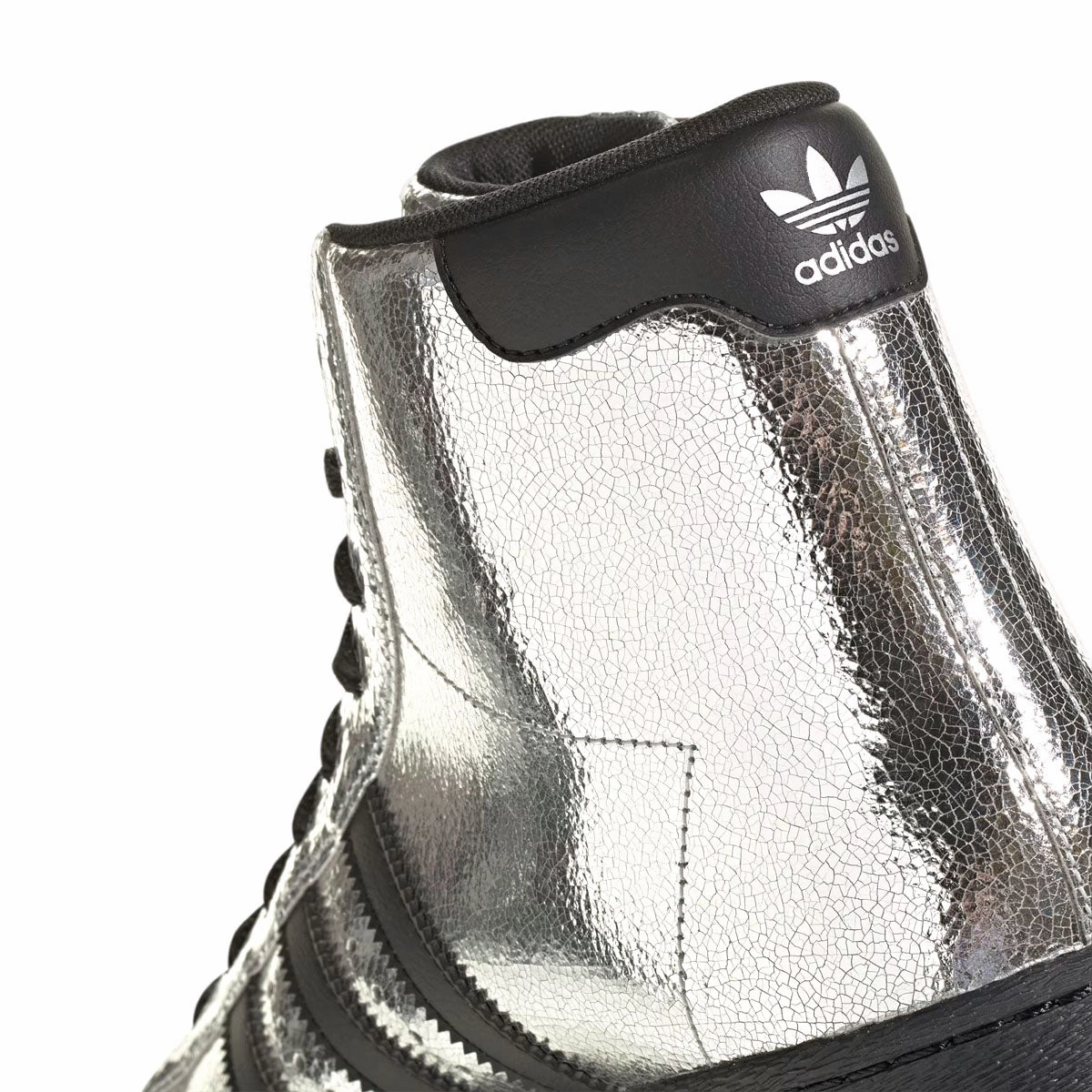 Wmns Superstar 82 Roller Skates 'Silver Metallic Core Black'