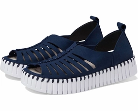 Women's 9376 Slip-On Shoes In Dark Indigo Trendy Flats for Women