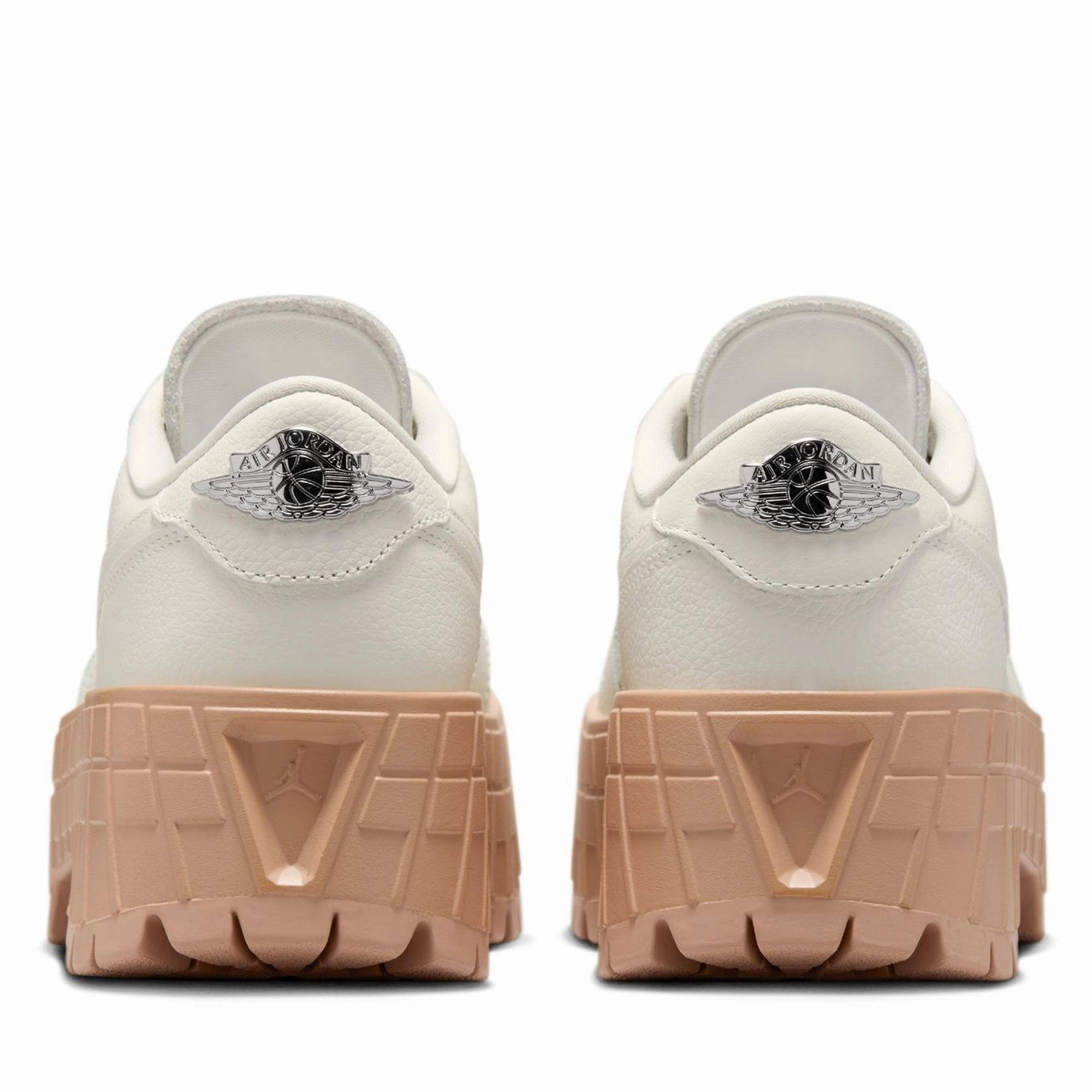 Women's Air Jordan 1 Brooklyn Low - Sail/Metallic Silver